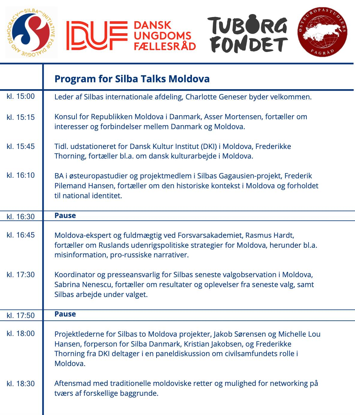 Åbent event om Moldova d. 2. oktober